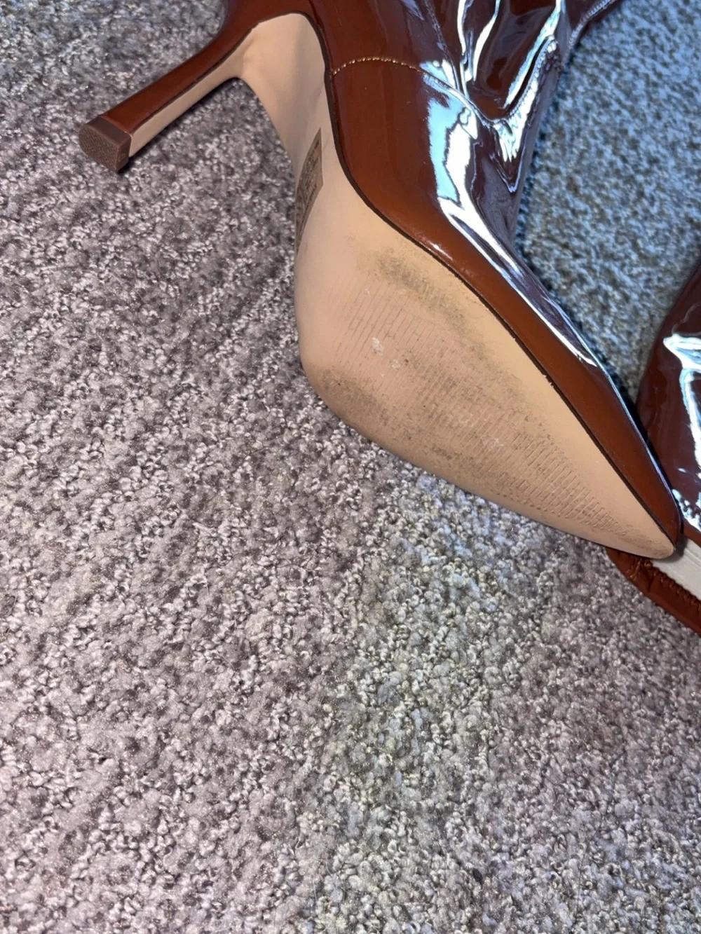 Steve Madden Over-the-Knee Stiletto Boots in Brown